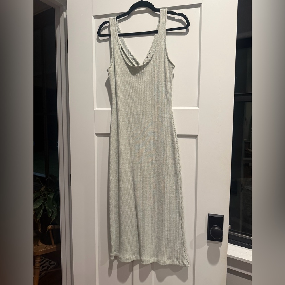 Amuse Society Light Sage Ribbed Knit Dress - Picture 3 of 3